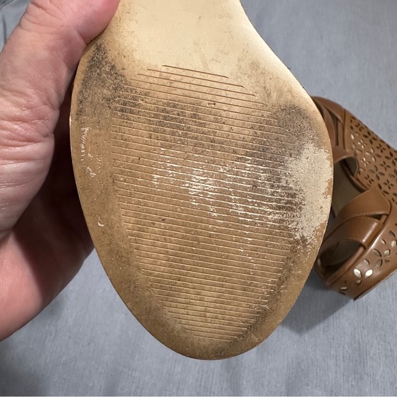 MICHAEL Michael Kors Sienna Espadrille Wedge Sandals, 8.5, openwork leather - Picture 10 of 16